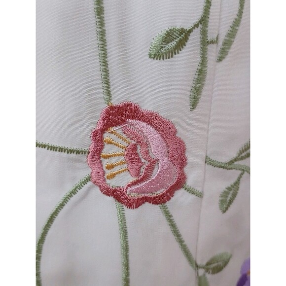 Maggie Sweet/Lily Taylor Green White Floral Suit Set 2 Pc Jacket Skirt Sz 1X - Picture 4 of 9